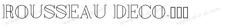 Rousseau Deco字体转换